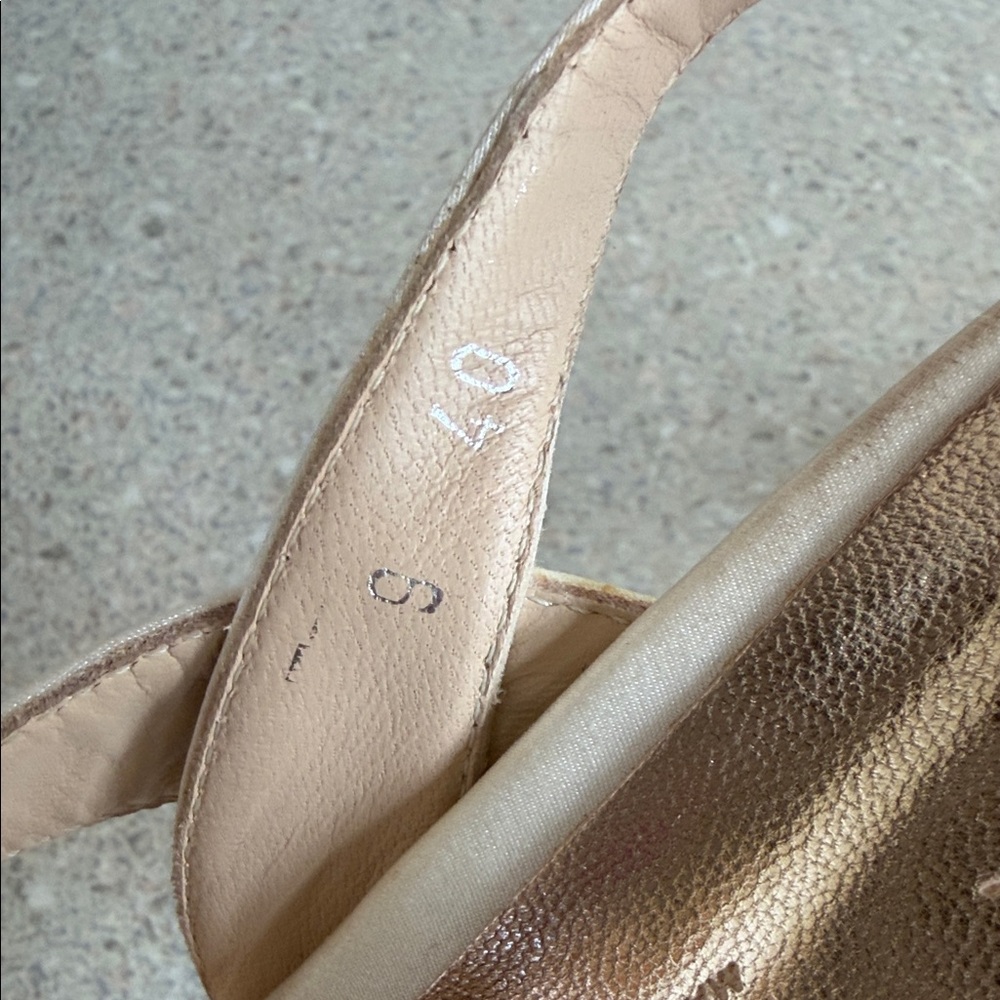 Collection Bebe Cream Rhinestone Slingback Heels - Picture 4 of 4